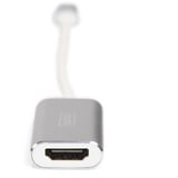 Digitus USB-C 4K HDMI Graphics, Adaptateur Blanc/Argent, 0,2 mètres