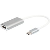 Digitus USB-C 4K HDMI Graphique, Adaptateur Blanc/Argent, 0,2 mètre