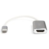 Digitus USB-C 4K HDMI Graphique, Adaptateur Blanc/Argent, 0,2 mètre