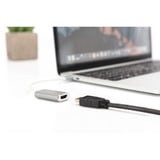 Digitus USB-C 4K HDMI Graphique, Adaptateur Blanc/Argent, 0,2 mètre