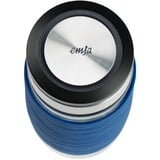 Emsa N20805 420 ml Transparent, Gobelet thermique Bleu/transparent, Transparent, Verre, Silicone, Acier inoxydable, Chine, 420 ml, 82 mm