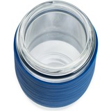 Emsa Tea Mug 420 ml Transparent, Gobelet thermique Bleu/transparent, Transparent, Verre, Silicone, Acier inoxydable, Chine, 420 ml, 82 mm