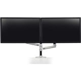 Ergotron LX Dual Side-by-Side Arm, Support de moniteur Argent, 18,1 kg, 61 cm (24"), 75 x 75 mm, 100 x 100 mm, Réglage de la hauteur, Argent