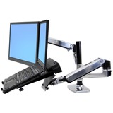 Ergotron LX Dual Side-by-Side Arm, Support de moniteur Argent, 18,1 kg, 61 cm (24"), 75 x 75 mm, 100 x 100 mm, Réglage de la hauteur, Argent