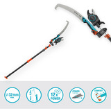 GARDENA Sécateur et taille-haies StarCut Pro L Set Gris/Orange