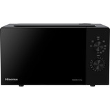 Hisense H20MOBP1G, Four à micro-ondes Noir, Comptoir, Micro-ondes grill, 20 L, 700 W, Rotatif, Noir
