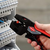KNIPEX NexStrip Outil multifonction pour électricien, Pince à dénuder Noir/Rouge
