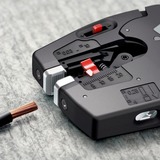 KNIPEX NexStrip Outil multifonction pour électricien, Pince à dénuder Noir/Rouge