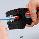 KNIPEX NexStrip Outil multifonction pour électricien, Pince à dénuder Noir/Rouge