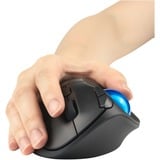 Kensington Trackball Pro Fit Ergo TB450 Noir/Bleu, Droitier, Trackball, RF sans fil + Bluetooth, 1600 DPI, Noir, Bleu