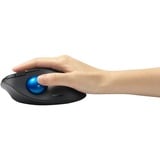 Kensington Trackball Pro Fit Ergo TB450 Noir/Bleu, Droitier, Trackball, RF sans fil + Bluetooth, 1600 DPI, Noir, Bleu