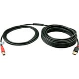 Lindy 42761 câble USB 10 m USB 2.0 USB A USB B Noir, Rouge Noir, 10 m, USB A, USB B, USB 2.0, Mâle/Mâle, Noir, Rouge