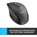 Logitech LGT-M705S Souris Anthracite, Droitier, Laser, RF sans fil, 1000 DPI, Noir