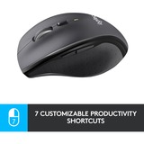 Logitech LGT-M705S Souris Anthracite, Droitier, Laser, RF sans fil, 1000 DPI, Noir