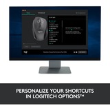 Logitech LGT-M705S Souris Anthracite, Droitier, Laser, RF sans fil, 1000 DPI, Noir