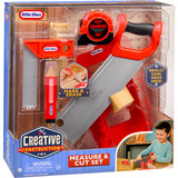 MGA Entertainment Little Tikes Creative Construction - Ensemble de mesure et de découpe, Outils pour enfants 