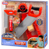 MGA Entertainment Little Tikes Creative Construction - Ensemble de mesure et de découpe, Outils pour enfants 