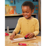 MGA Entertainment Little Tikes Creative Construction - Ensemble de mesure et de découpe, Outils pour enfants 