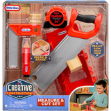 MGA Entertainment Little Tikes Creative Construction - Ensemble de mesure et de découpe, Outils pour enfants 