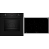 Neff BX38IB0 set d'appareils de cuisine Plaque avec zone à induction Four électrique, Ensemble four Noir/en acier inoxydable, Plaque avec zone à induction, 4 zone(s), Verre-céramique, Noir, Tactile, 80,2 cm
