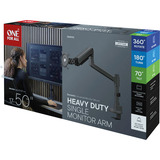 One for all Universal Schwerlast-Monitorarm DM 5110 Single Heavy Duty, Support de moniteur Noir