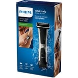 Philips 7000 series Bodygroom Series 7000 BG7025/15 Tondeuse aine et corps étanche Noir/gris, Mouillé & sec, Lame auto-aiguisable, Sans entretien, aucune lubrification nécessaire, AC/Batterie, Noir