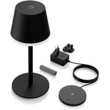 Philips Hue Lampe à poser portable Hue Go Noir, Philips Hue White and Color ambiance Lampe à poser portable Hue Go, Lampe de table intelligente, Bluetooth/Zigbee, Noir, LED, Métal, Ampoule(s) non remplaçable(s)