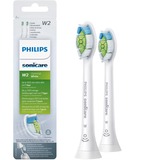 Philips Sonicare W2 Optimal White W2 Optimal White HX6062/10 Lot de 2 + blanc + têtes de brosse soniques, Tête brosse à dent électrique Blanc, 2 pièce(s), Blanc, 3 mois, Moyen, Série 2 plaque defense Série 2 plaque defense Série 3 gum health DiamondClean DiamondClean..., 2 Series plaque defence; 3 Series gum health; DiamondClean; DiamondClean Smart; EasyClean;...