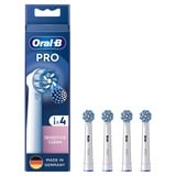 Procter & Gamble Sensitive Clean 4 pièce(s) Blanc, Tête brosse à dent électrique Blanc, 4 pièce(s), Blanc, 3 mois, Extra doux, Oral-B, Boîte