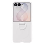 Samsung Coque avec anneau magnétique en silicone, Housse smartphone Crème