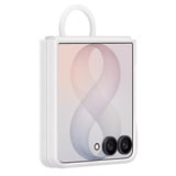 Samsung Coque avec anneau magnétique en silicone, Housse smartphone Crème