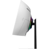 Samsung G95SD écran plat de PC 124,5 cm (49") 5120 x 1440 pixels Dual QHD OLED Argent Moniteur UltraWide gaming incurvé Argent, 1x DisplayPort, 1x HDMI, 1x Micro HDMI, 3x USB-C, 240 Hz, 124,5 cm (49"), 5120 x 1440 pixels, Dual QHD, OLED, 0,03 ms, Argent