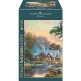Schmidt Spiele Puzzle en bois Thomas Kinkade Studios : Au vieux ruisseau du moulin 