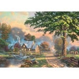 Schmidt Spiele Puzzle en bois Thomas Kinkade Studios : Au vieux ruisseau du moulin 