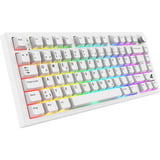 Sharkoon SKILLER SGK55W RGB clavier gaming Blanc, Layout DE (QWERTZ), Sharkoon Linéaire, 75%