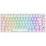 Sharkoon SKILLER SGK55W RGB clavier gaming Blanc, Layout DE (QWERTZ), Sharkoon Linéaire, 75%