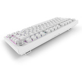 Sharkoon SKILLER SGK55W RGB clavier gaming Blanc, Layout DE (QWERTZ), Sharkoon Linéaire, 75%