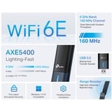 TP-Link Archer TXE70UH WLAN 5400 Mbit/s, Carte réseau Avec fil &sans fil, USB, WLAN, Wi-Fi 6E (802.11ax), 5400 Mbit/s, Noir