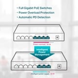 TP-Link TL-SG1008P, Switch Noir, PoE
