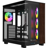 Thermaltake View 380 XL WS ARGB boîtier midi tower Noir/bois | 2x USB-A | 1x USB-C | RGB | Verre Trempé