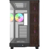Thermaltake View 380 XL WS ARGB boîtier midi tower Noir/bois | 2x USB-A | 1x USB-C | RGB | Verre Trempé