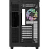 Thermaltake  boîtier midi tower Noir/bois | 2x USB-A | 1x USB-C | RGB | Window