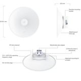 Ubiquiti UISP-Dish, Antenne radio Blanc