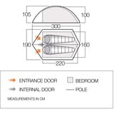 Vango TEUBLADE0000001, Blade 200, Tente Vert
