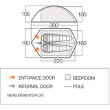 Vango Tente tunnel Blade 200 Vert