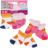 ZAPF Creation BABY born Chaussettes 2 paires 43cm, Accessoires de poupée BABY born Socks 2 assorted 43cm, Chaussettes de poupée, 3 an(s)