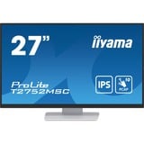iiyama ProLite T2752MSC-W1 écran plat de PC 68,6 cm (27") 1920 x 1080 pixels Full HD LED Écran tactile Blanc Moniteur  Blanc (mat), 68,6 cm (27"), 1920 x 1080 pixels, Full HD, LED, 5 ms, Blanc