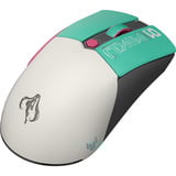 ASUS Gaming Mini Wireless - Hatsune Miku Edition, Souris gaming Turquoise/Blanc, Droitier, Optique, RF Wireless + Bluetooth + USB Type-A, 1200 DPI, Vert, Gris, Rose