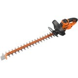 BLACK+DECKER Black+Decker Elektro-Heckenschere (600W, 60 cm Schwertlänge, 25 mm Schnittstärke, Bügel-Zweithandgriff und transparentem Handschutz, für große Hecken) BEHTS501, Taille-haies Orange/Noir, 60 cm Schwertlänge, 25 mm Schnittstärke, Bügel-Zweithandgriff und transparentem Handschutz, für große Hecken) BEHTS501