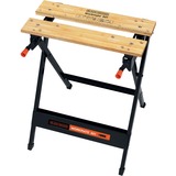 BLACK+DECKER WM301 Établis Noir/Marron, Bambou, Acier, Noir, 341 mm, 760 mm
